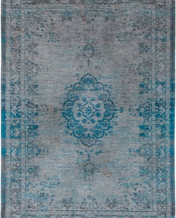 Louis De Poortere rug LX 8255 Fading World Medaillon Grey Turquoise