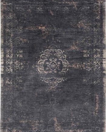 Louis De Poortere rug LX 8263 Fading World Medaillon Mineral Black