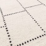 Asiatic cream black tile rug 4