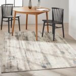 Calvin Klein rug Infinity CK022 IFN02 IVGBL IVORY GREY BLUE 5x7 099446079114 interior 1