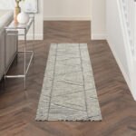 Nourison rug Colorado CLR01 GRYWT GREY WHITE 2x8 099446790224 interior 1