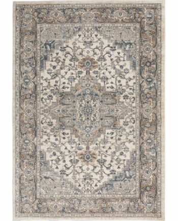 Nourison rug Quarry QUA05 IVGRY IVORY GREY 5x7 099446746276