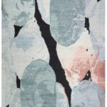 Nourison rug Silk Shadows SHA25 BLPNK BLUE PINK 8x10 099446929419