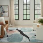 Nourison rug Silk Shadows SHA25 BLPNK BLUE PINK 8x10 099446929419 interior 3