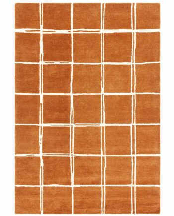 Asiatic rug Albany Grid Rust