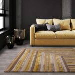 Asiatic rug Matrix 79 Network Gold interior square