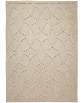 Concept Looms rug Priory PR 101 CIRCLES TAUPE frontal