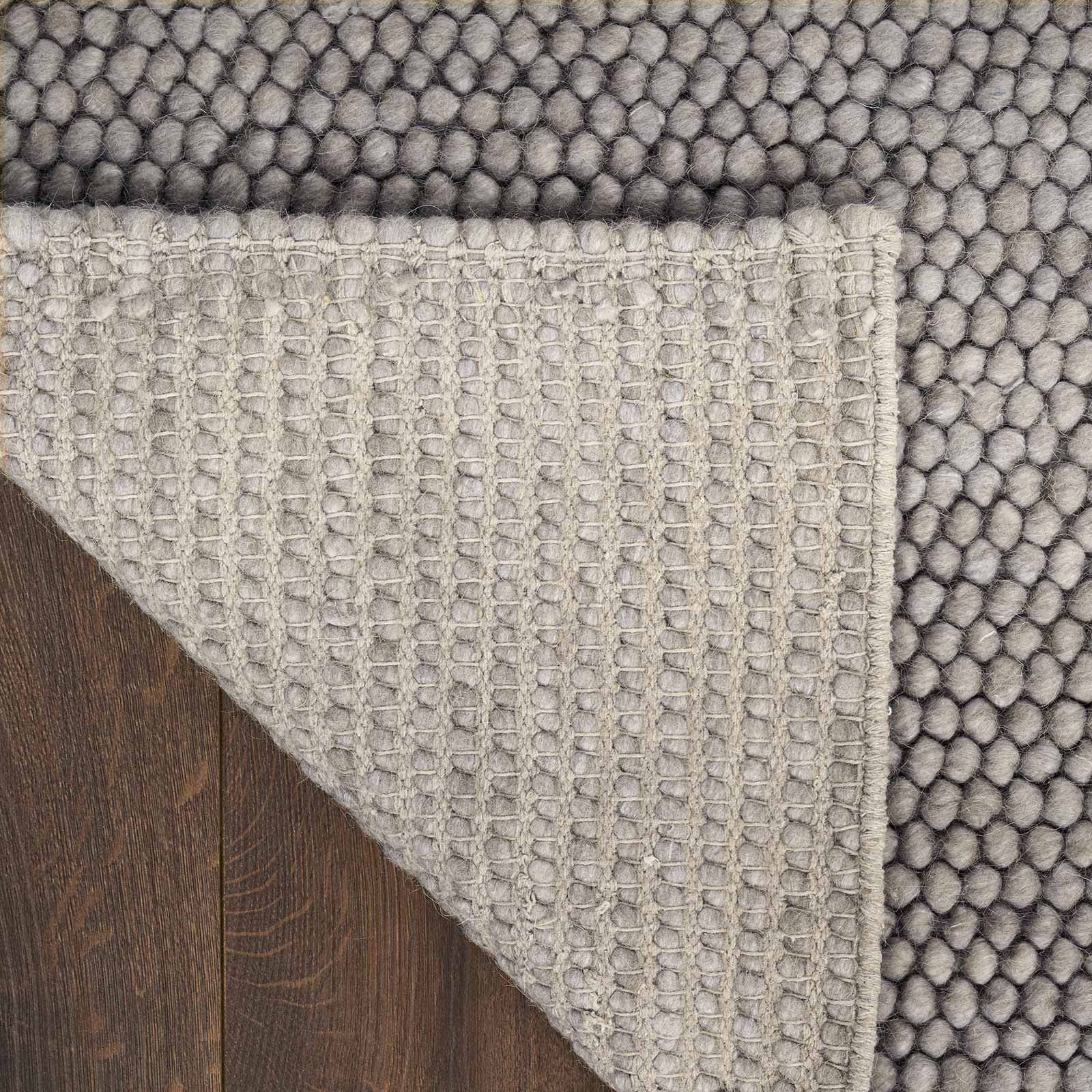 DKNY rug Pure Knots DKP04 KNT01 GREY 5x7 099446987822 corner B