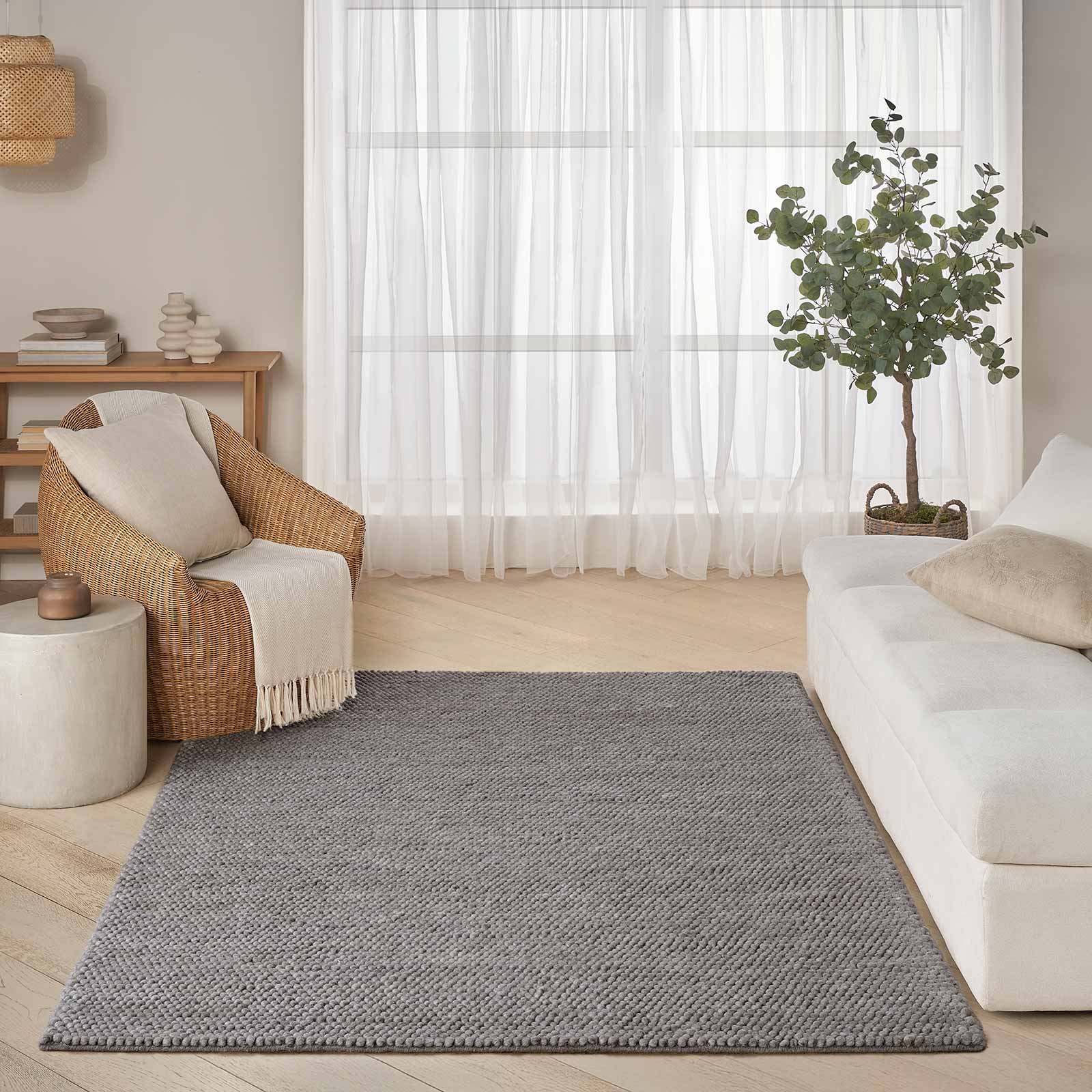 DKNY rug Pure Knots DKP04 KNT01 GREY 5x7 099446987822 interior 3