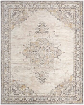 Nourison rug Antique Fusion ANF01 IVCHA IVORY CHARCOAL 9x12 841491157732