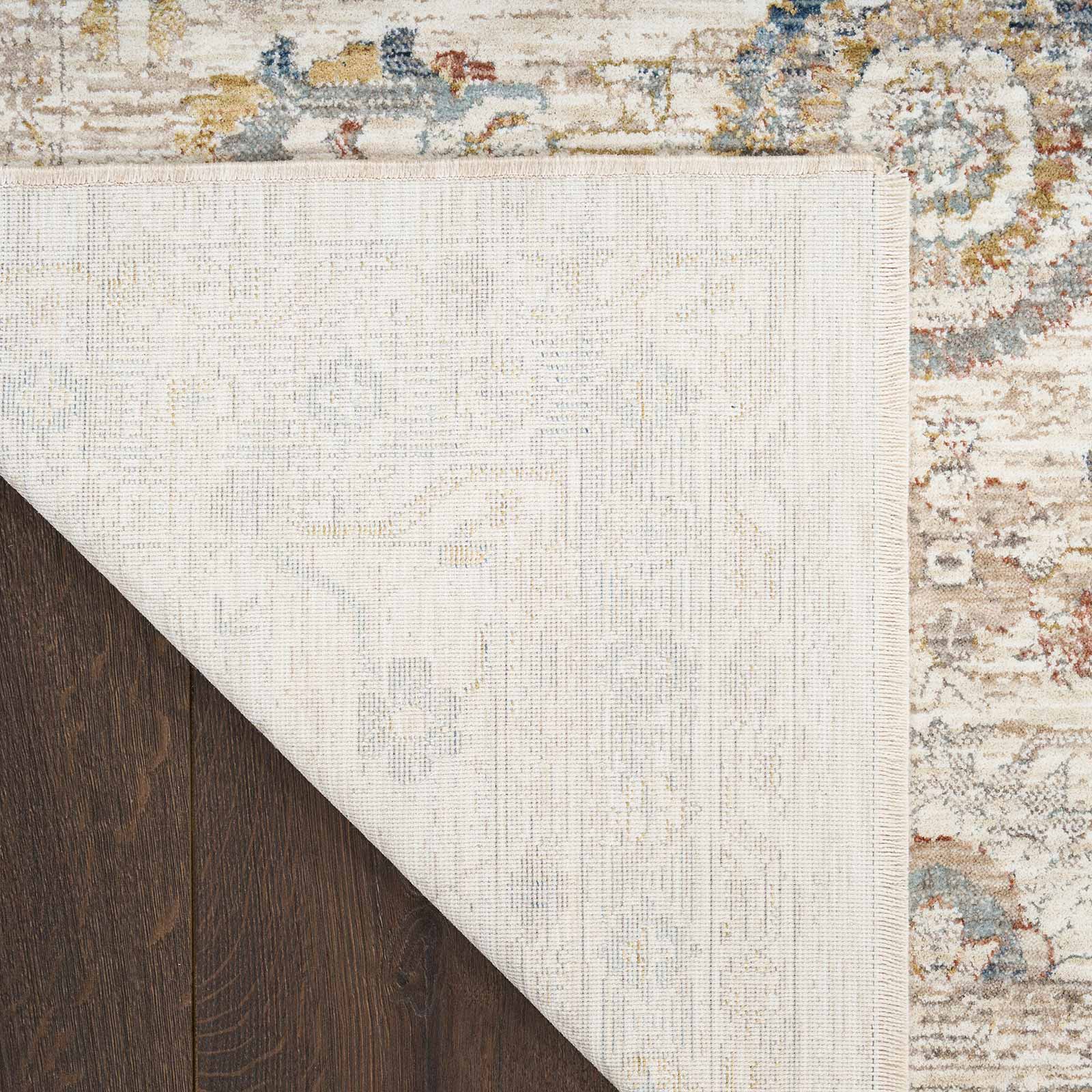 Nourison rug Antique Fusion ANF04 IVMTC IVORY MULTICOLOR 5x8 841491157916 corner B