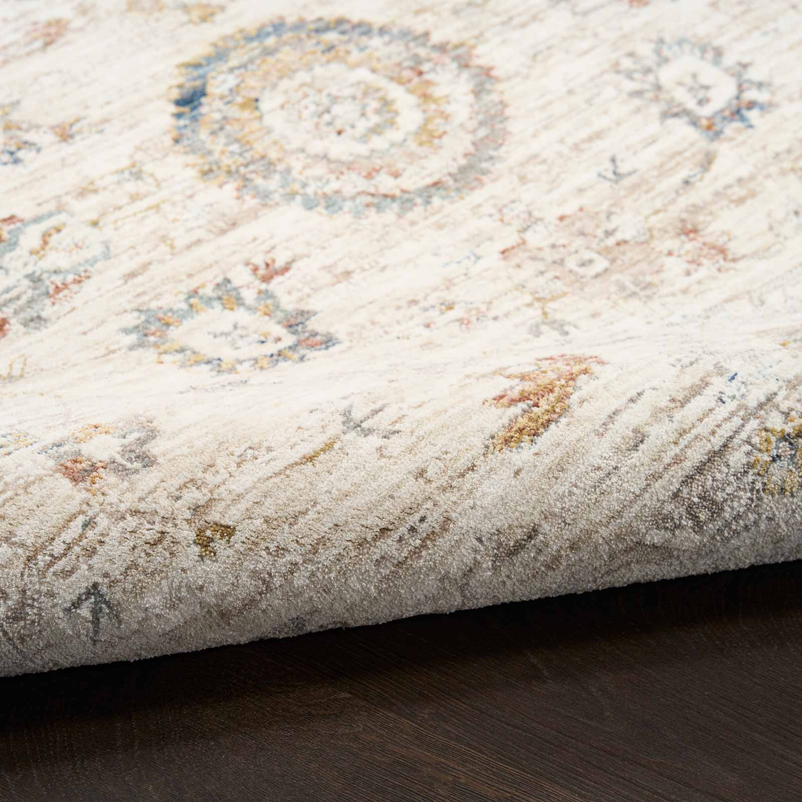Nourison rug Antique Fusion ANF04 IVMTC IVORY MULTICOLOR 5x8 841491157916 texture 1